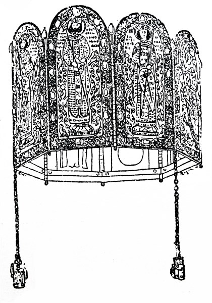The Monomachus Crown of engraved Byzantine gold work