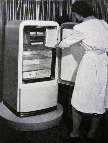 Advert for a electric 'Frigidaire' fridge