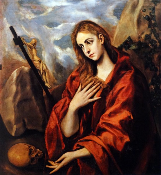 Saint Mary Magadlen in Penitence' by El Greco