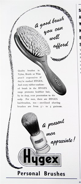 Advert for male grooming products from the Hygex company