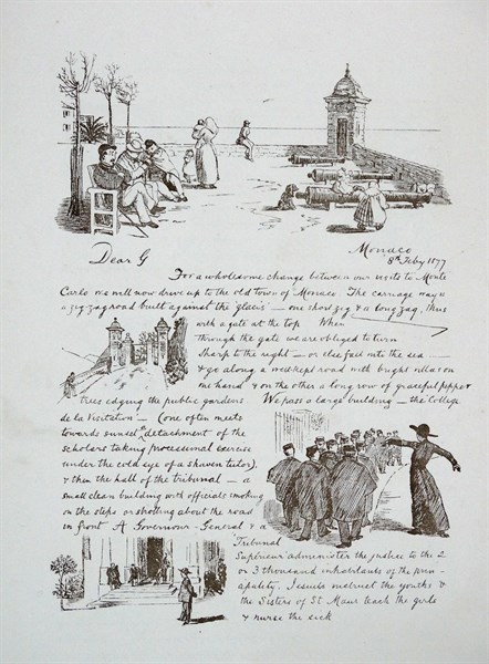 Illustrated letter by Randolph Caldecott