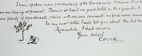 Illustrated letter by Randolph Caldecott