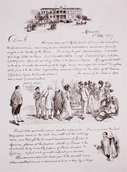 Illustrated letter by Randolph Caldecott