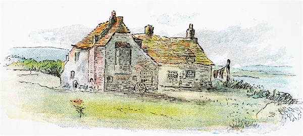 two peasant cottages on the French coast. c1884