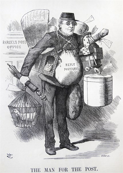 Henry FAWCETT - 1833-1884. Postmaster General - Introduced parcel post 1882.