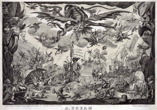 Print on wove paper : lithograph printed in black and buff