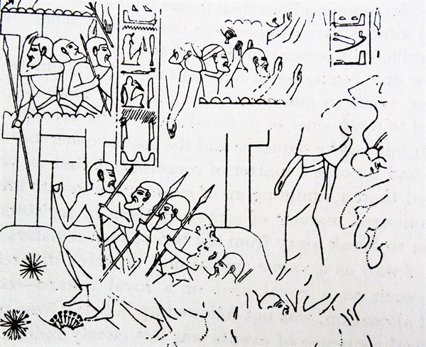 Illustration from a nineteenth century edition of 'Robinson Crusoe' a novel by Daniel Defoe.