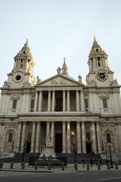 View of St Paul's Cathedral designed by Sir Christopher Wren