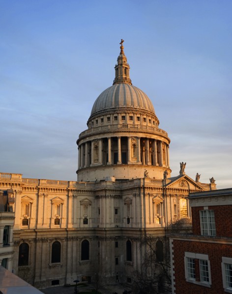View of St Paul's Cathedral designed by Sir Christopher Wren