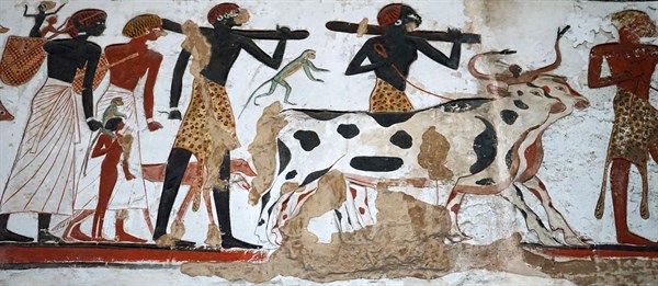 Plaster cast of a relief from the temple of Beit el-Wali