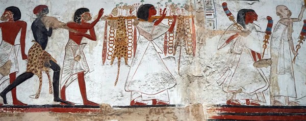 Plaster cast of a relief from the temple of Beit el-Wali
