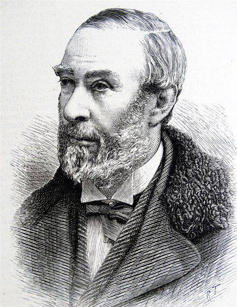 Engraved portrait of Francis Cook