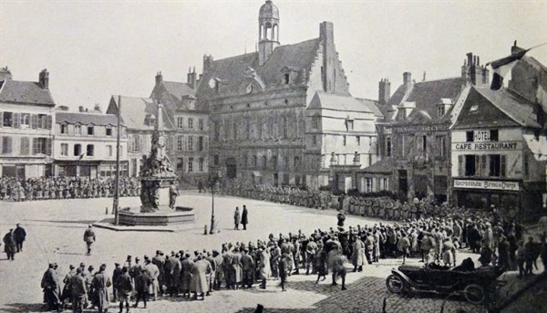 Noyon after it was retaken from the German's during World War One