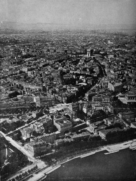 a view of Paris from the Eiffel Tower