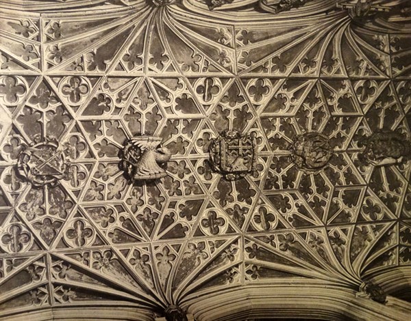 the elaborate roof of Bishop Fox's chantry