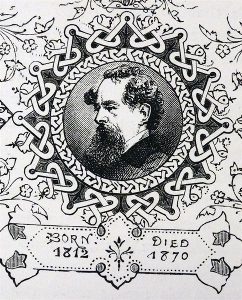 Engraved portrait of Charles John Huffam Dickens