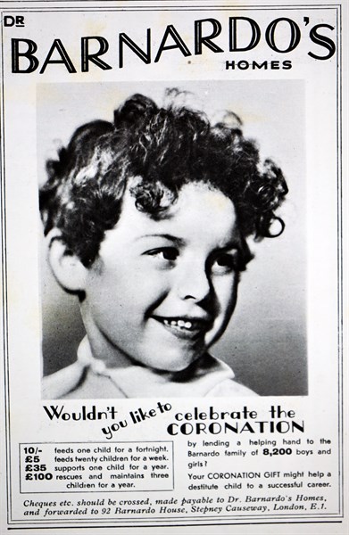 1937 advert for Barnardo's Home for orphans