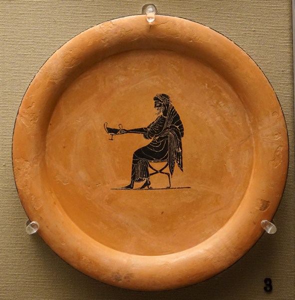 Black-figured plate