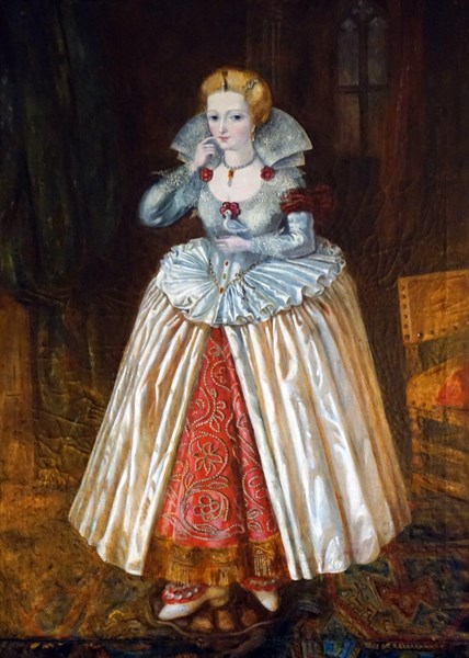 Portrait of 'Perfect Wife' by an anonymous Tudor artist