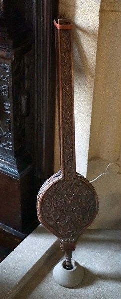 Jacobean wooden fire bellow