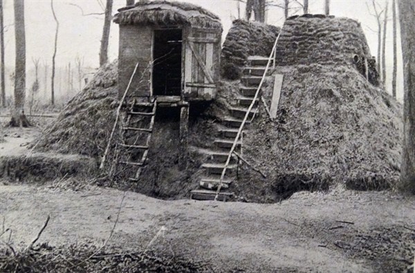 An observation post built by the Germans in Bailly