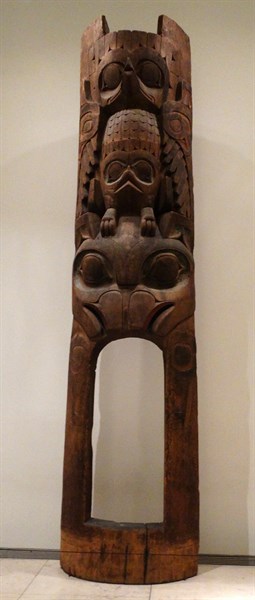 House frontal pole from a Haida House