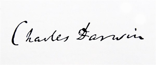 Signature of Charles Darwin