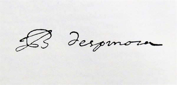 Signature of Baruch Spinoza