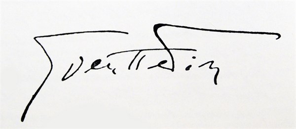 Signature of Sven Hedin