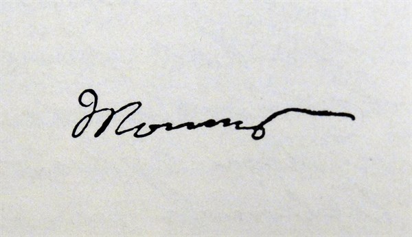 Signature of Theodor Mommsen