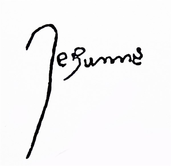 Signature of Baruch Spinoza