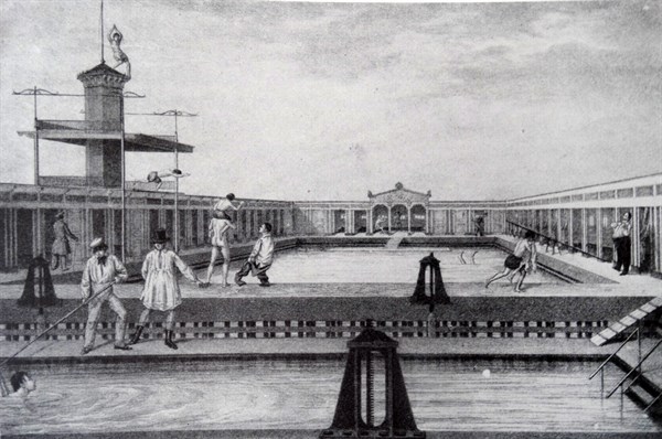 Stockholm's swimming and siminrättning
