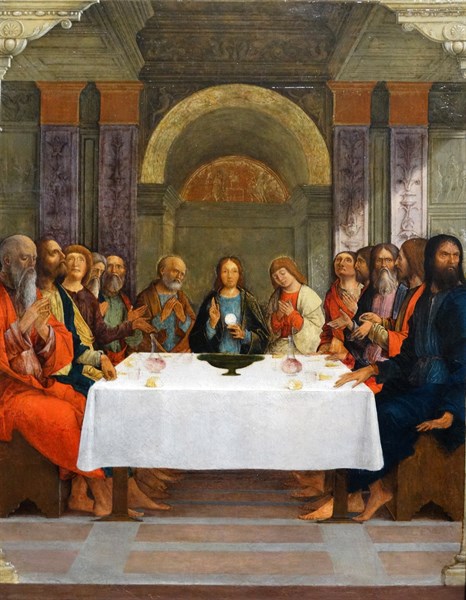 The Institution of the Eucharist' by Ercole de' Roberti