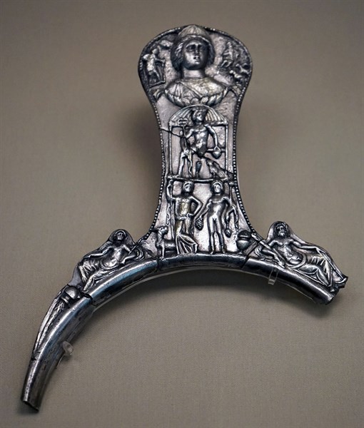 Objects from the Roman silver hoard known as the Capheaton treasure