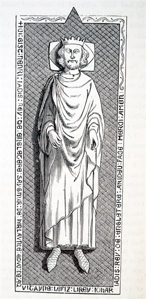 Engraving depicting the tomb of Henry III of England