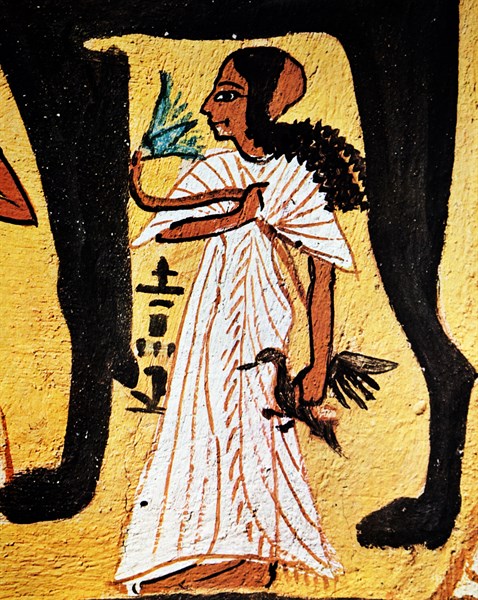 Egyptian tomb wall painting