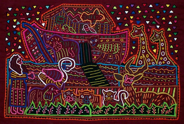 Mola textile by Kuna Indian artist
