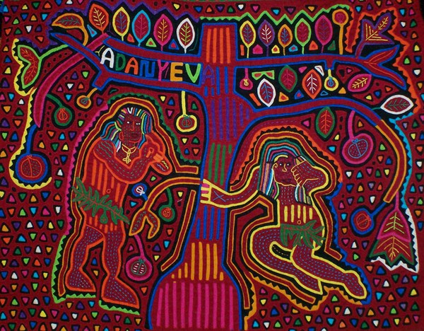 Mola textile by Kuna Indian artist