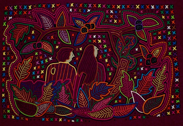 Mola textile by Kuna Indian artist