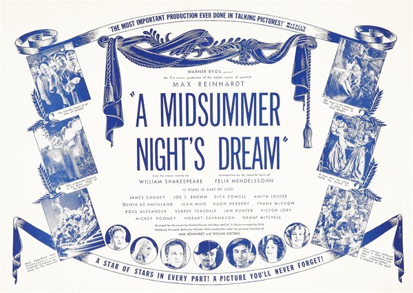 Lobby card for Max Reinhardt's 'A Midsummer Night’s Dream' (1935).