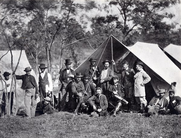 Incidents of the war, group at Secret Service Department Headquarters