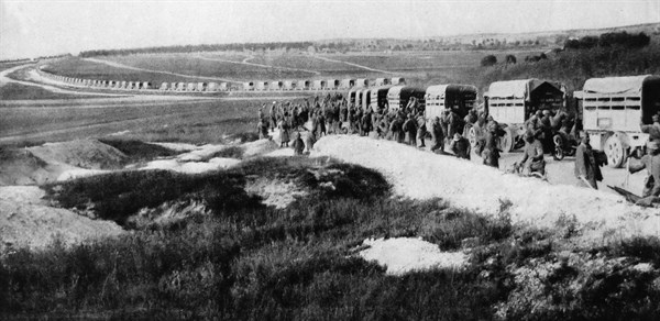 French mechanised division on the road.