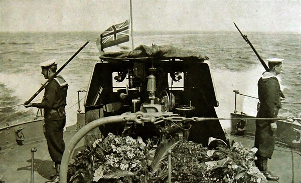 The body of nurse Edith Cavell returned to Britain in 1919.