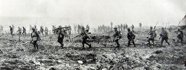 Canadian soldiers at the frontline.