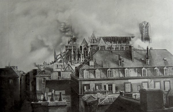 German shellfire during the opening engagements.