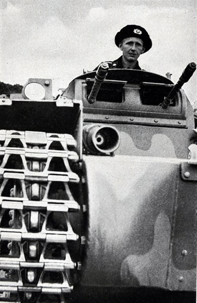 German army tank enters the Rhineland