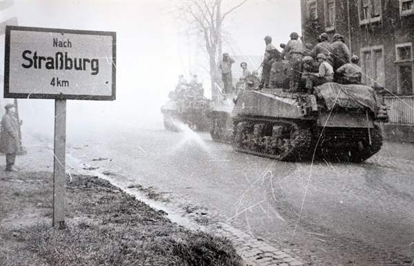 American forces near Strasbourg, France