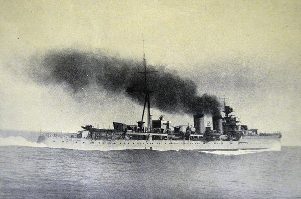 Spanish civil war: The cruise ' Principe Alfonso ' that took King Alphonso XIII to his exile