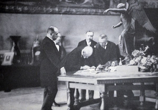 Rome, 16 September 1926 - Signing of the Treaty Italy - Romania