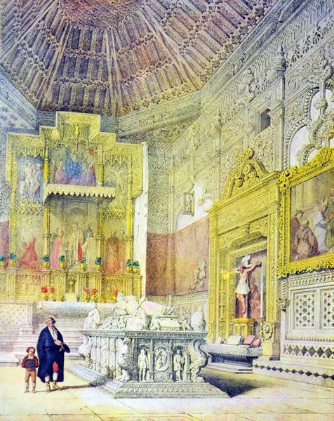 Tomb of Cardinal Cisneros in the church of St. Ildefonso
